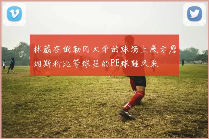林葳在俄勒冈大学的球场上展示詹姆斯科比等球星的PE球鞋风采